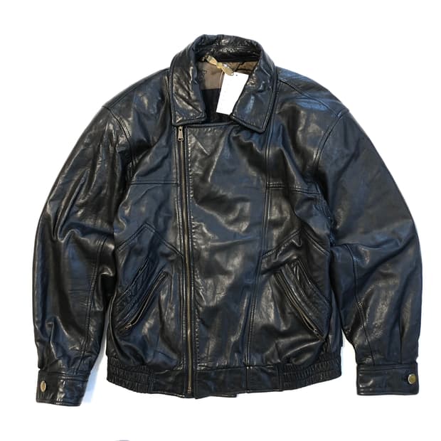 Escadrille 레더 봄버자켓 