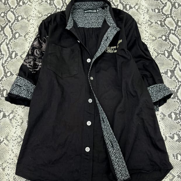 “M.C.D“ 00’s Design Black Leopard half S