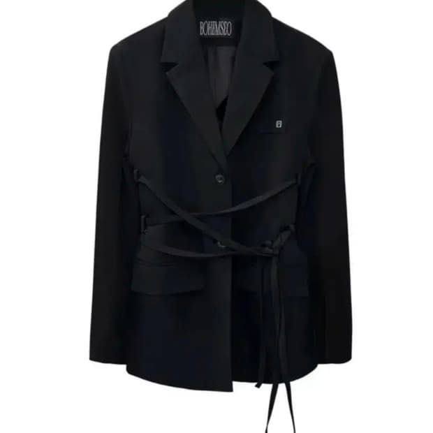 보헤미안서울 웨이스트 타이드 싱글 블레이져 블레이저 waist tied