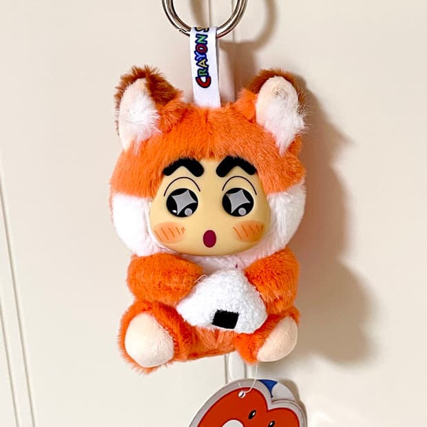 희귀)짱구 라부부 동물 여우 인형 키링