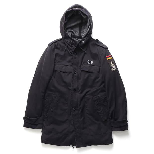 HYSTERIC GLAMOUR Fleece Lined Mods Coat