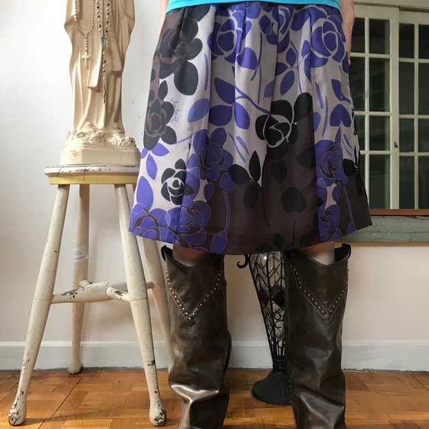 vintage pattern skirt (26inch)