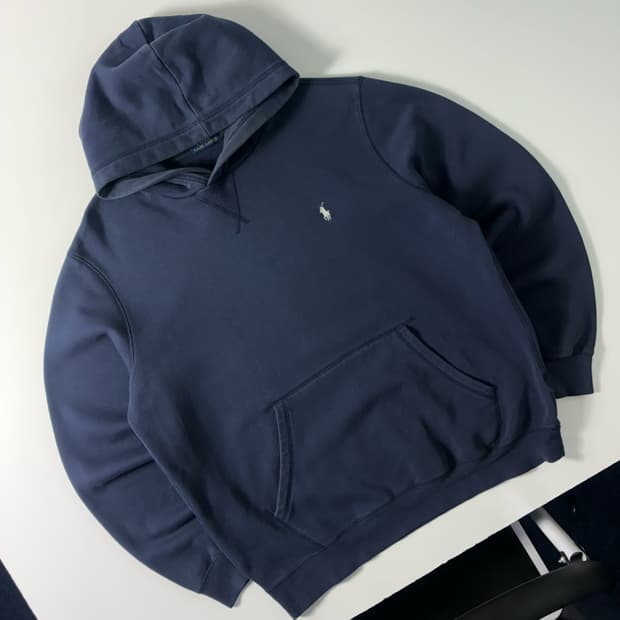 Polo  폴로 랄프로렌 자수 코튼 네이비 후드티 