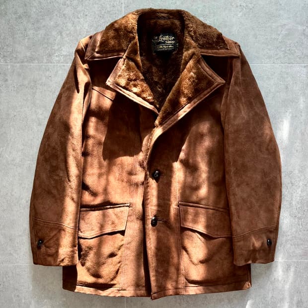 70's SEARS 스웨이드 카 코트 42