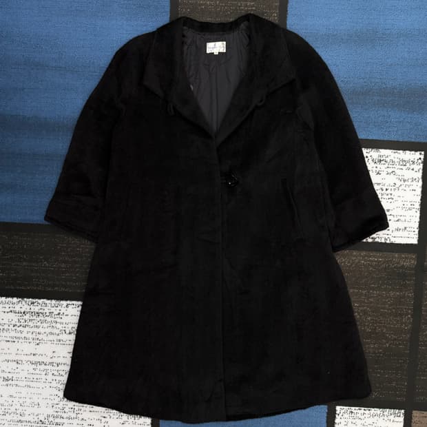 빈티지 알파카 해링본 코트