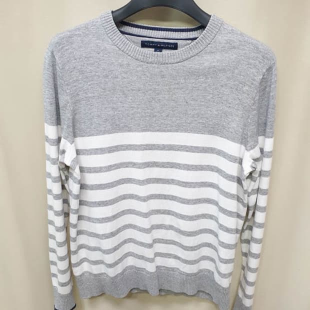 타미힐피거 남성 코튼 긴팔티