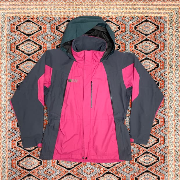 코오롱스포츠 핑크배색 고어텍스 바람막이 점퍼 여성90
