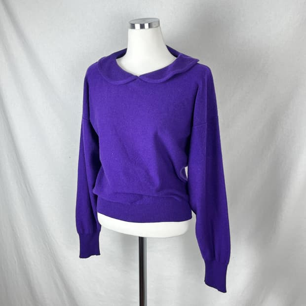 Sonia Rykiel (made in Scotland) 퍼플컬러 니트 