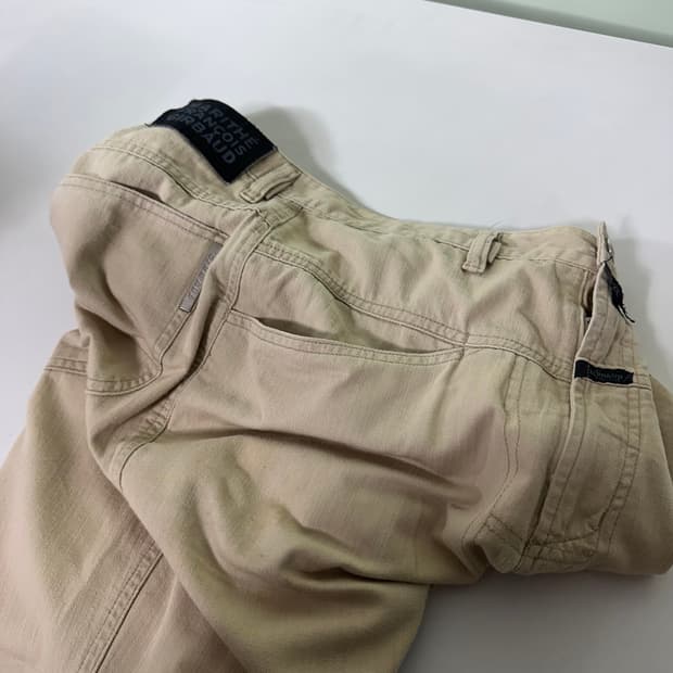 L 마리떼프랑소와저버 90‘s 베이지 세미와이드 하이웨스트 코튼팬츠