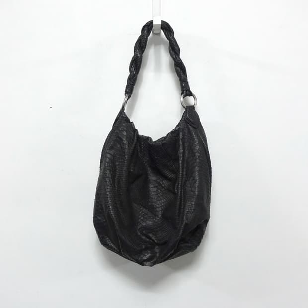 NINARICCI 니나리치 파이썬 스킨 아티잔 레더 호보 백