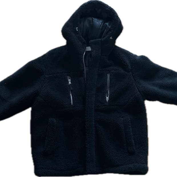 검정 투웨이지퍼 후리스