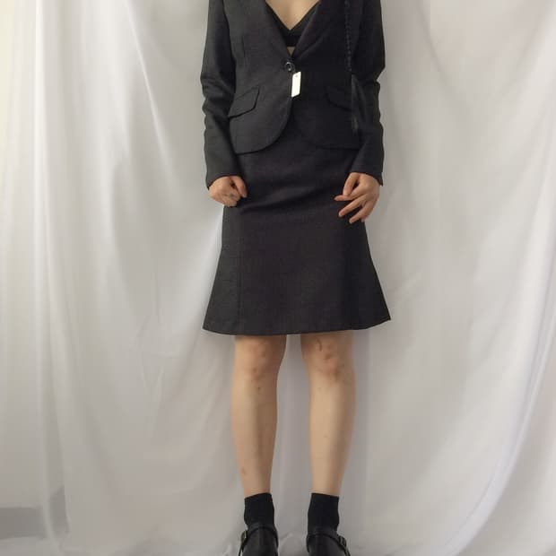 Dot pattern jacket set up