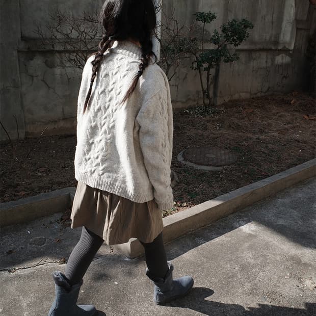 Shirring button skirt