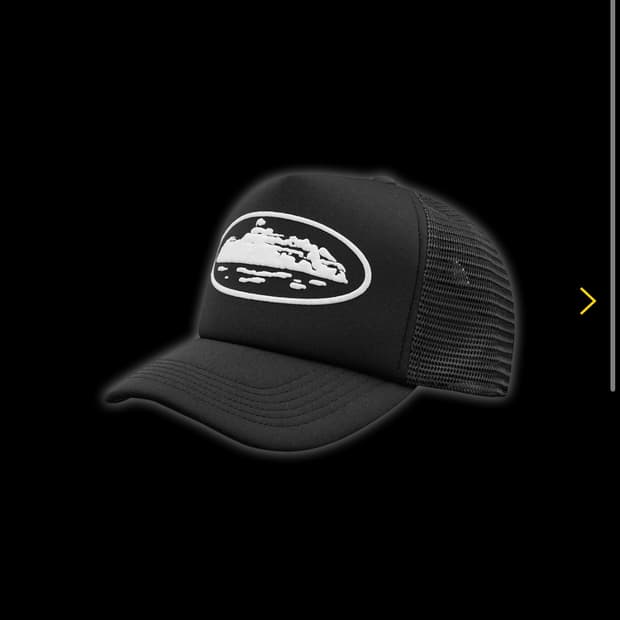 구해요!!)))코르테이즈 아일랜드 퍼프 프린트 트러커 햇 블랙