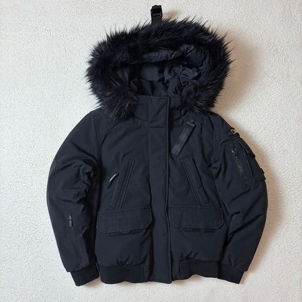 내셔널지오그래픽 20ss 덕다운 타루가 퍼 트리밍 숏 패딩 PN7316