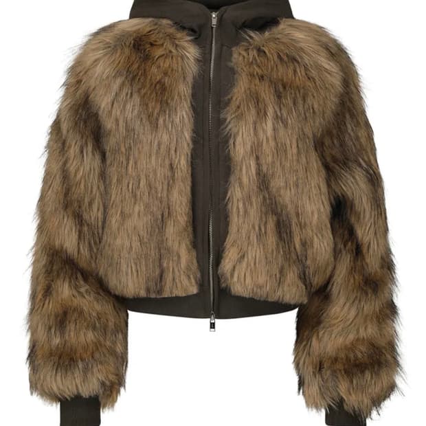 나체 퍼자켓 브라운 0사이즈