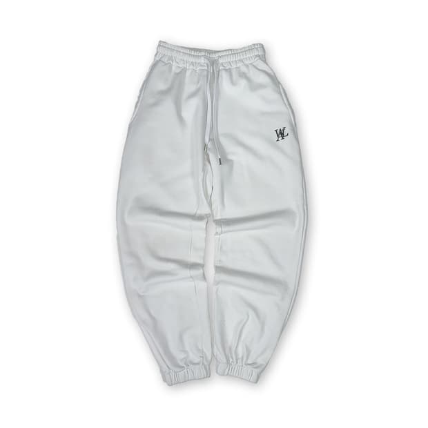 우알롱 조거팬츠 화이트