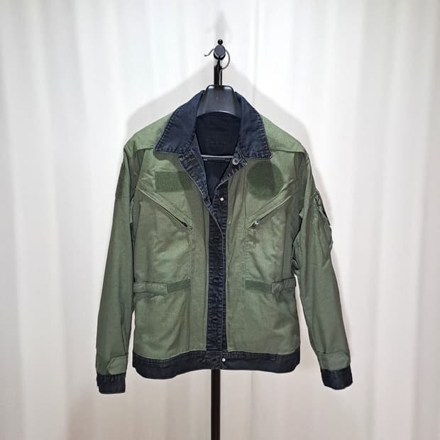 (택포) 미군 밀러터리 데님 리버서블 커스텀 자켓 105 B408