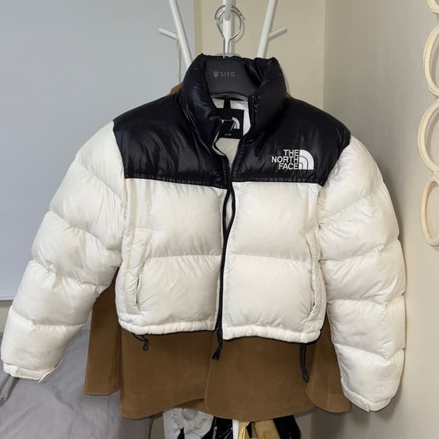 노스페이스 화이트라벨 눕시 숏 화이트 m90