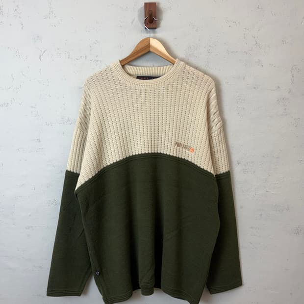 팻팜 90s 유틸리티 올드스쿨 니트