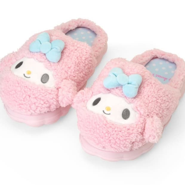 산리오 마이스윗피아노 인형 페이스 룸슈즈 슬리퍼