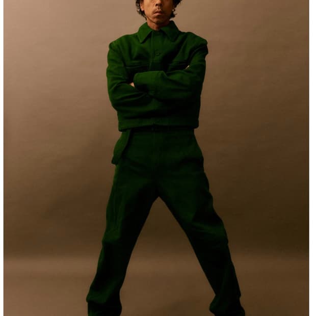 누마레 22FW 그린 벨티드 팬츠 ( S사이즈)