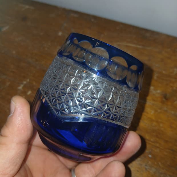 일본 빈티지 kiriko 위스키,사케 글라스잔