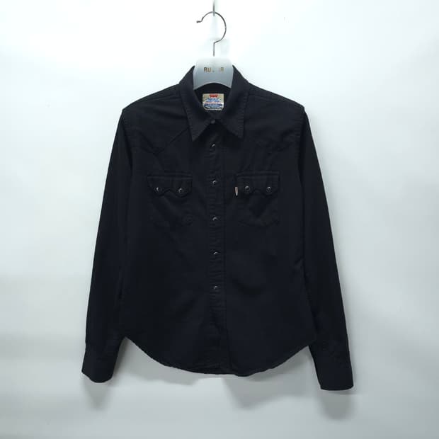 리바이스 80's 정통 웨스턴 셔츠 블랙 (55~55반)