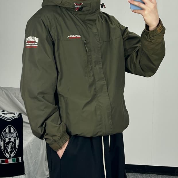 디키즈 빈티지 카키 바람막이 M 