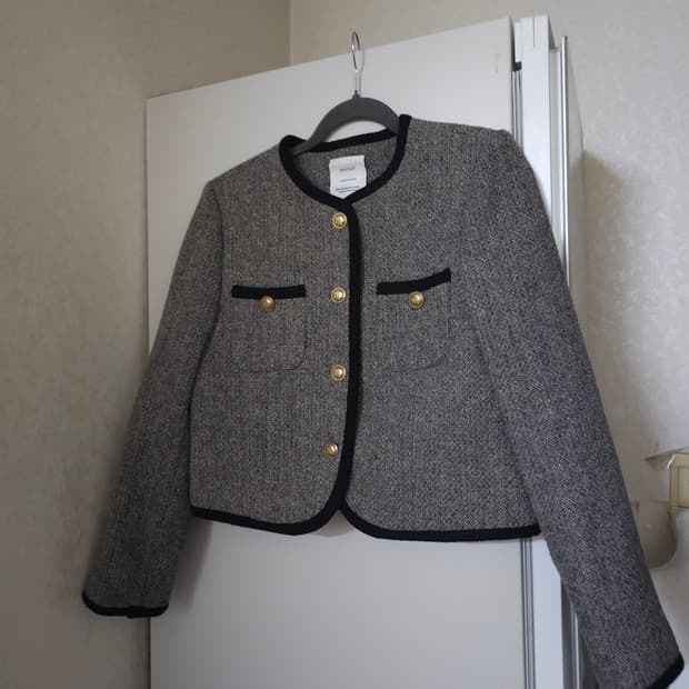 INOUF 이너프 누빔 트위드 자켓