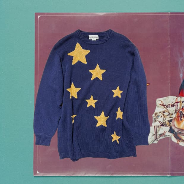 90s 빈티지 스타 패턴 니트 스웨터 