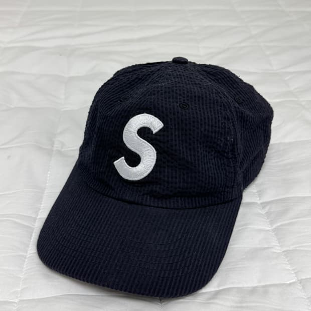 24ss 슈프림 시어서커 6패널 캡 차콜