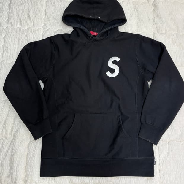 Supreme S Logo Hooded Sweatshirt / Black