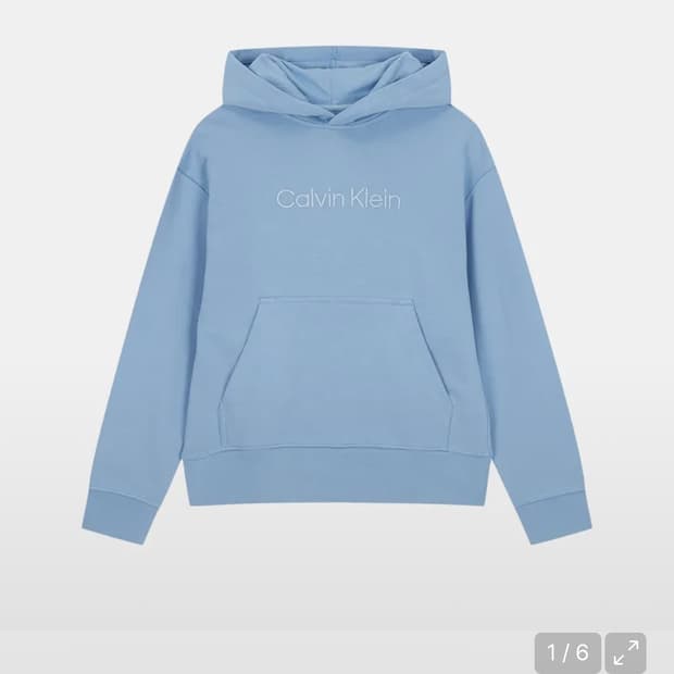 Ck 스카이블루 후드집업