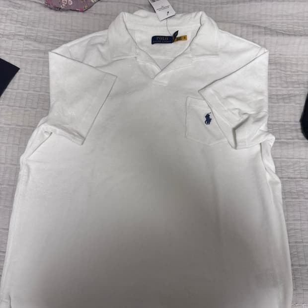 폴로 랄프로렌 / 커스텀 슬림핏 테리 폴로 셔츠 / L