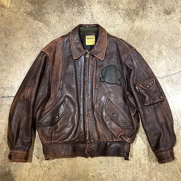 바츠 램스킨 봄버 타입 자켓