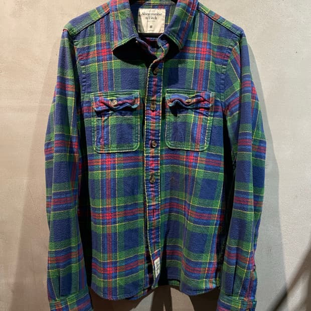 아베크롬비 체크 셔츠