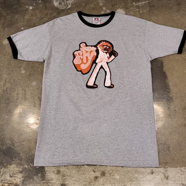 90s Made in USA 빈티지 새서미 링거티 링거반팔티