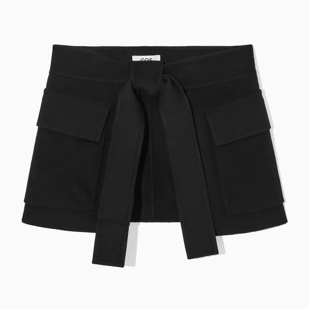 코스 울 유틸리티 에이프런 스커트