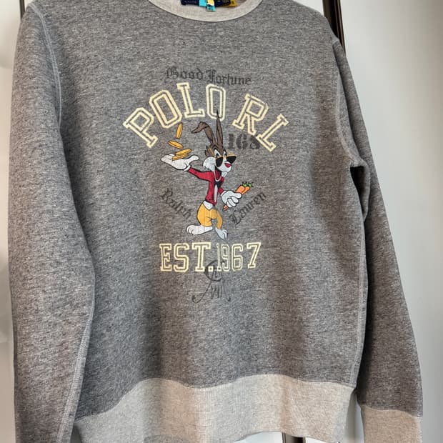 폴로 랄프로렌 래빗 맨투맨 M 팝니다.