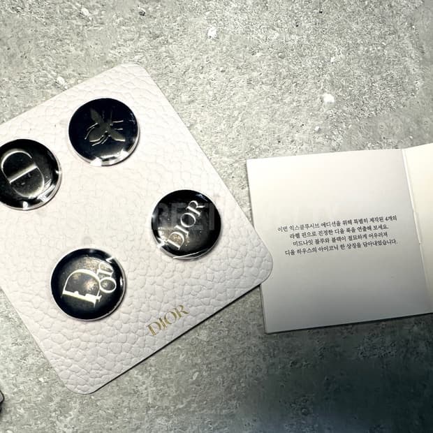 디올뷰티 익스크루시브 핀뱃지 남성 정장 브로치