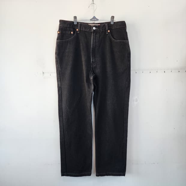리바이스550 블랙 데님 팬츠