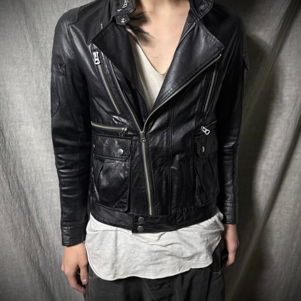UNDERCOVER Cow Leather Riders Jacket 