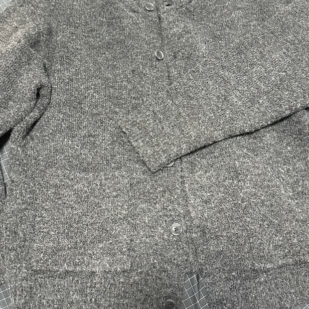 드로우핏 울 블렌딩 헤어리 니트 가디건 L