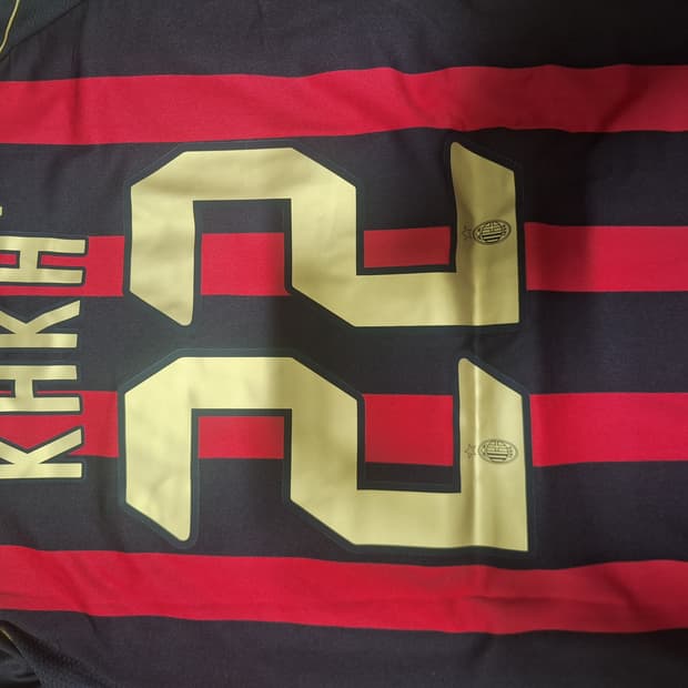 Kaka 레트로 ac밀란 축구유니품 반팔 oem