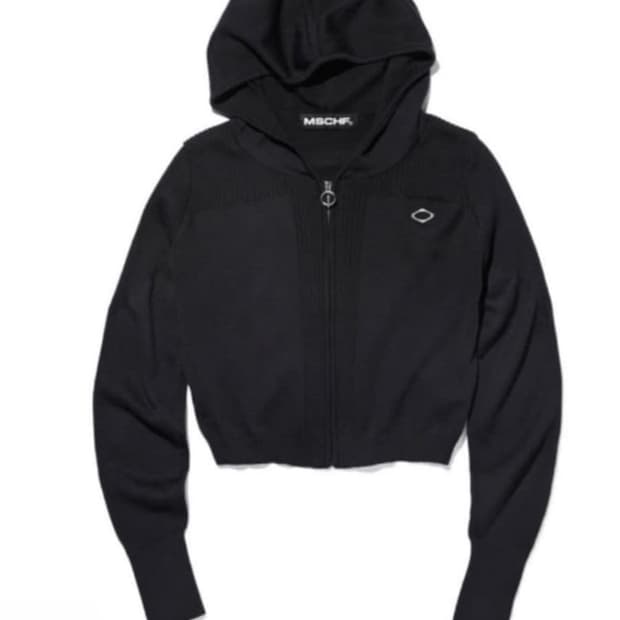 미스치프 니트후드집업 s