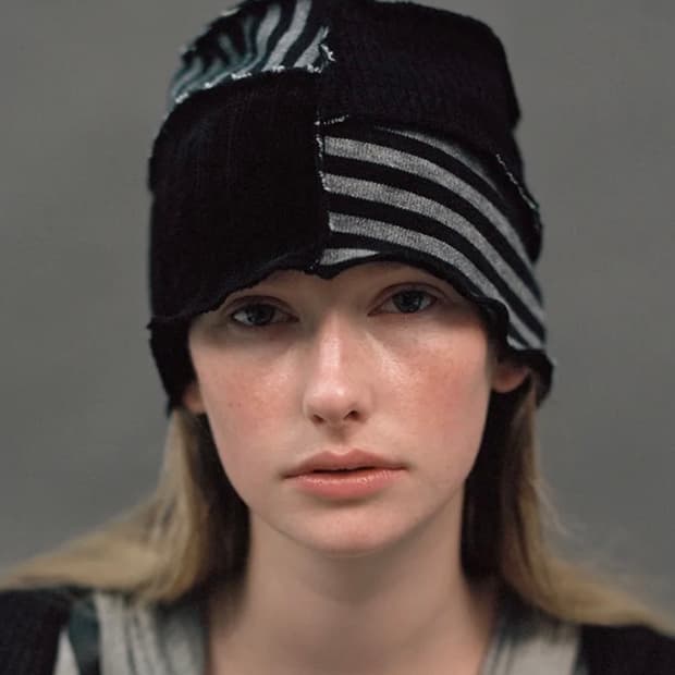 어썸니즈 패치워크 햇_블랙비니 