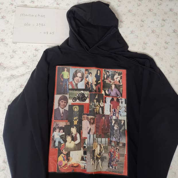 라프시몬스RAF SIMONS/21SS 포토 몽타주 후드/M