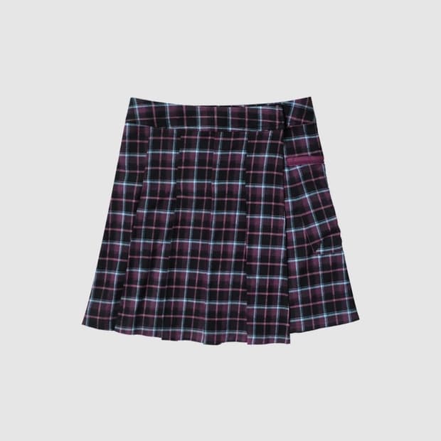 인앤양하모니 체크 스커트 