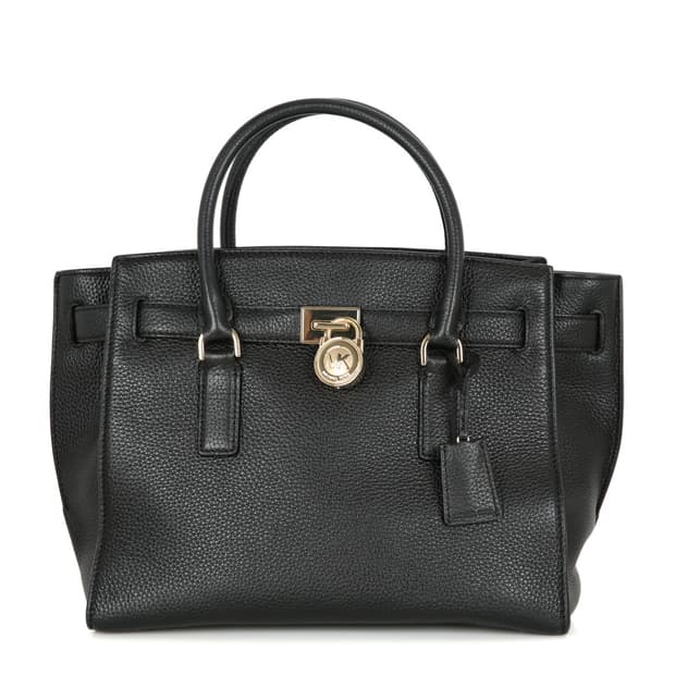 마이클코어스 해밀턴 라지 사첼백 블랙 금장 숄더백